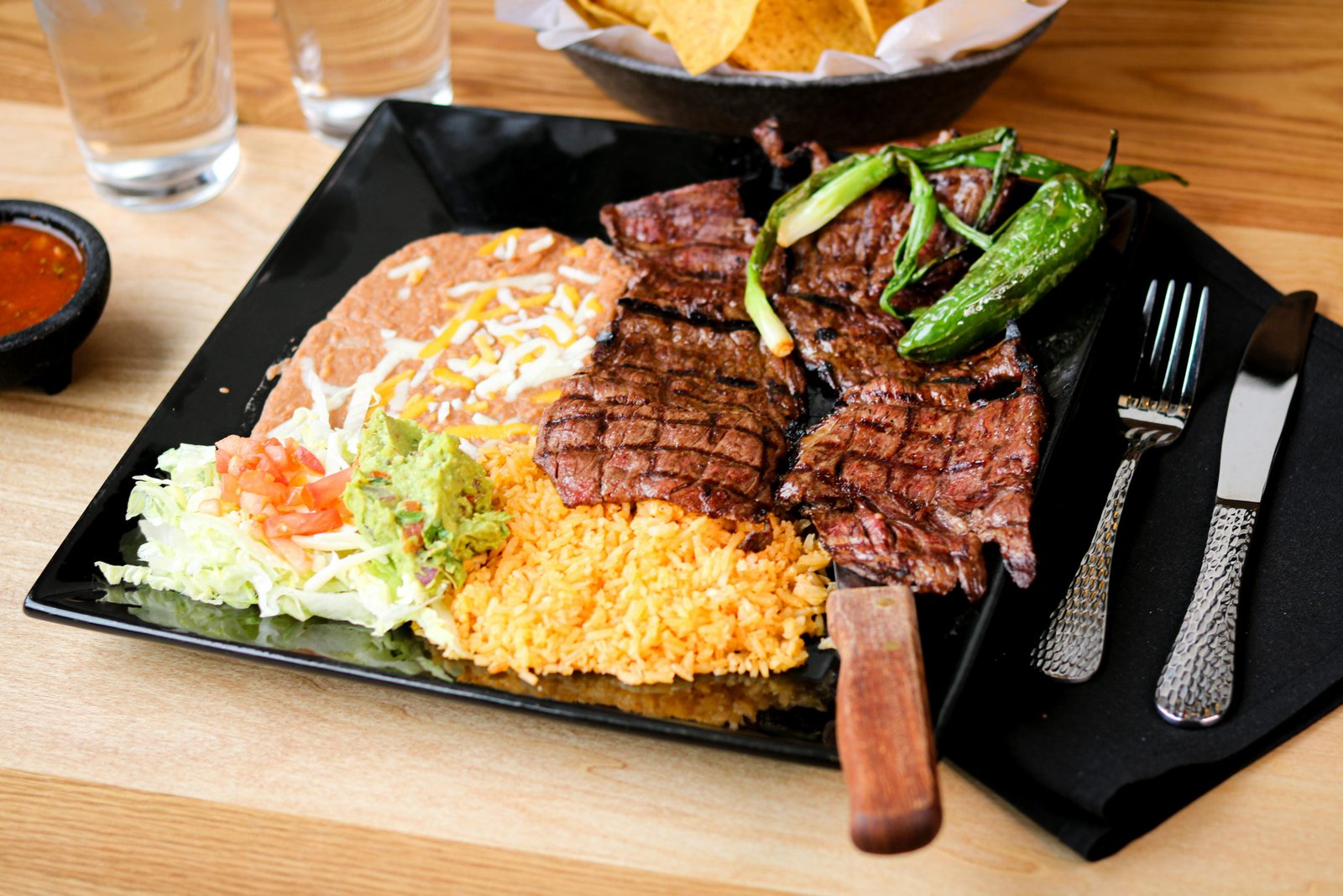 Carne asada at Tequila Fuego Mexican restaurant Longview